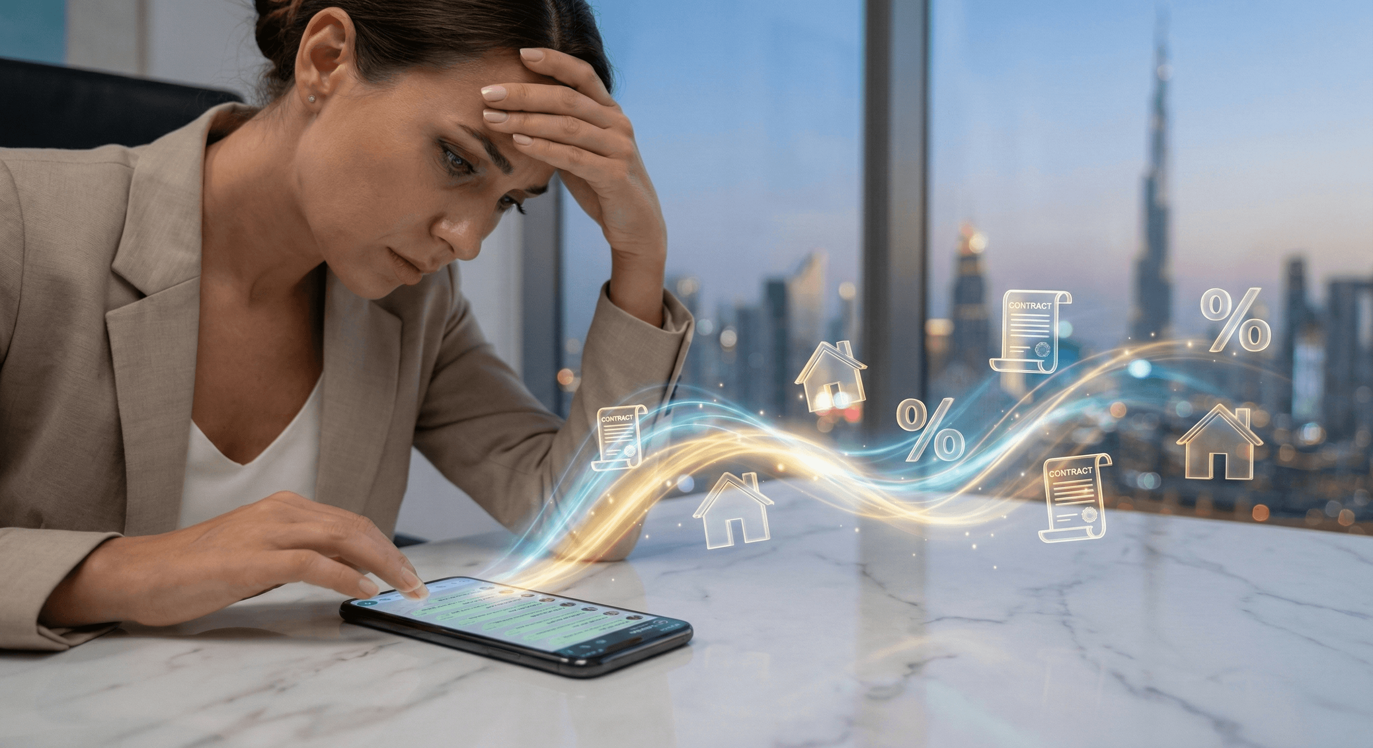 How Dubai Real Estate Agents Lose 70% of Lead Data (And How AI CRM Fixes It)
