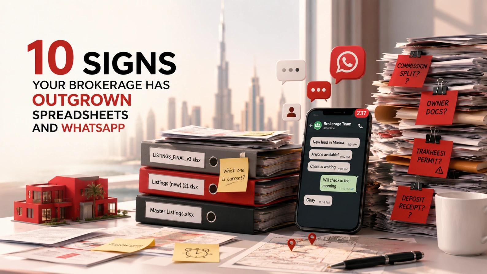 10 signs your brokerage has outgrown spreadsheets and WhatsApp