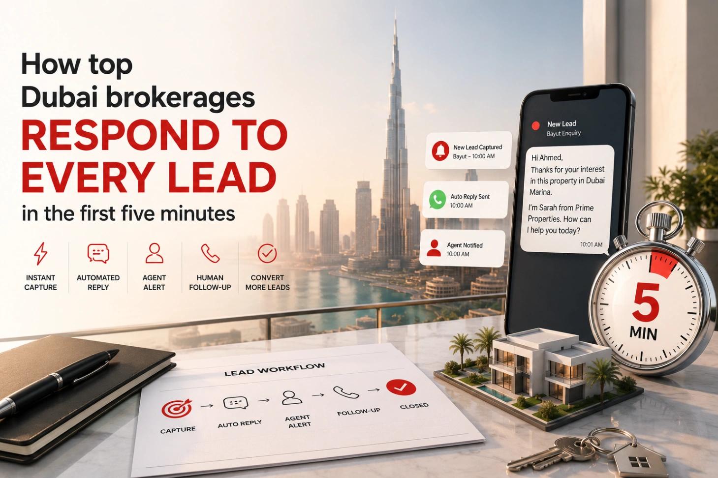 How top Dubai brokerages respond to every lead in the first five minutes